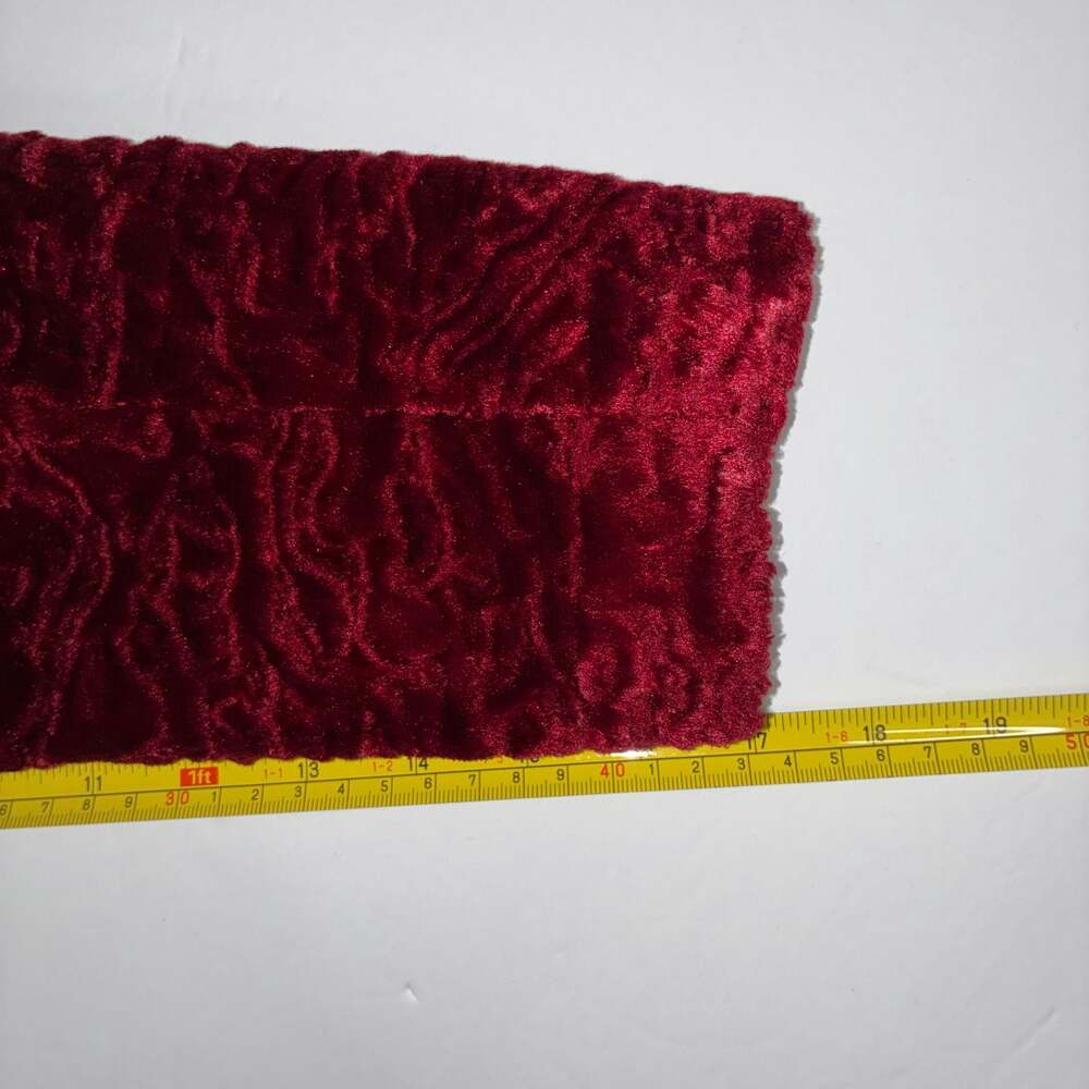 bebe Women's Red Faux Fur Textured Long Coat Size XS - Picture 8 of 8